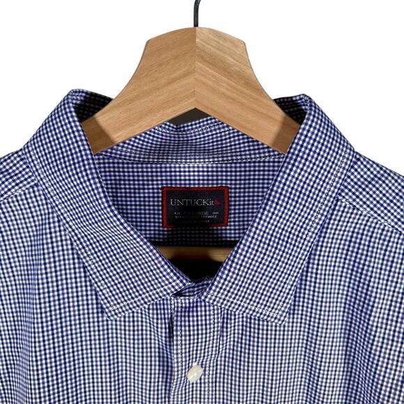 UNTUCKit Men's XXL Set 2 L/S Button Front Shirts Check Dress Shirt Outdoor Shirt - Picture 4 of 16